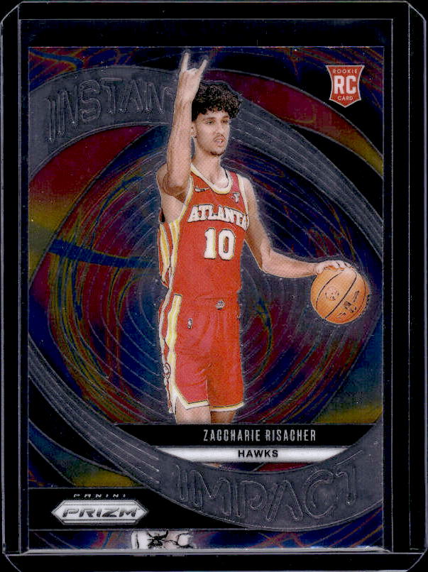 2024-25 Panini Prizm #21 Zaccharie Risacher Instant Impact