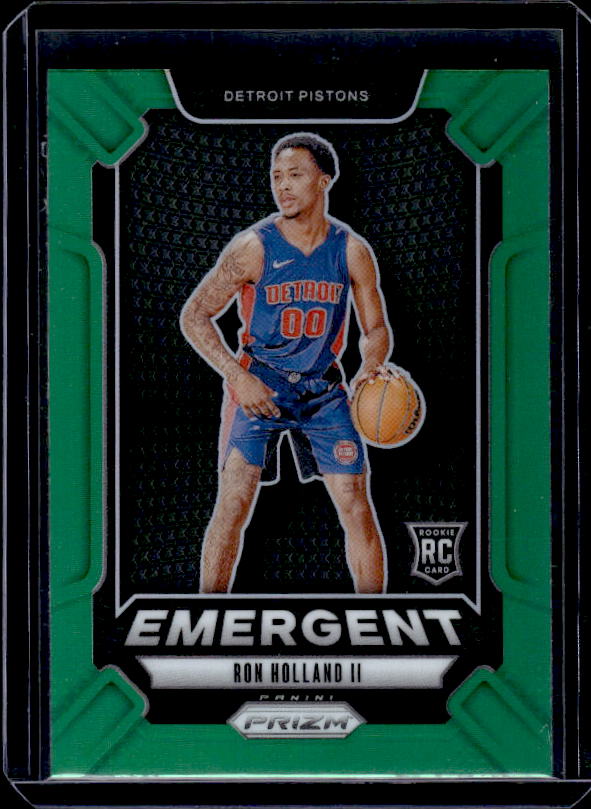 2024-25 Panini Prizm #4 Ron Holland II Emergent Prizms Green