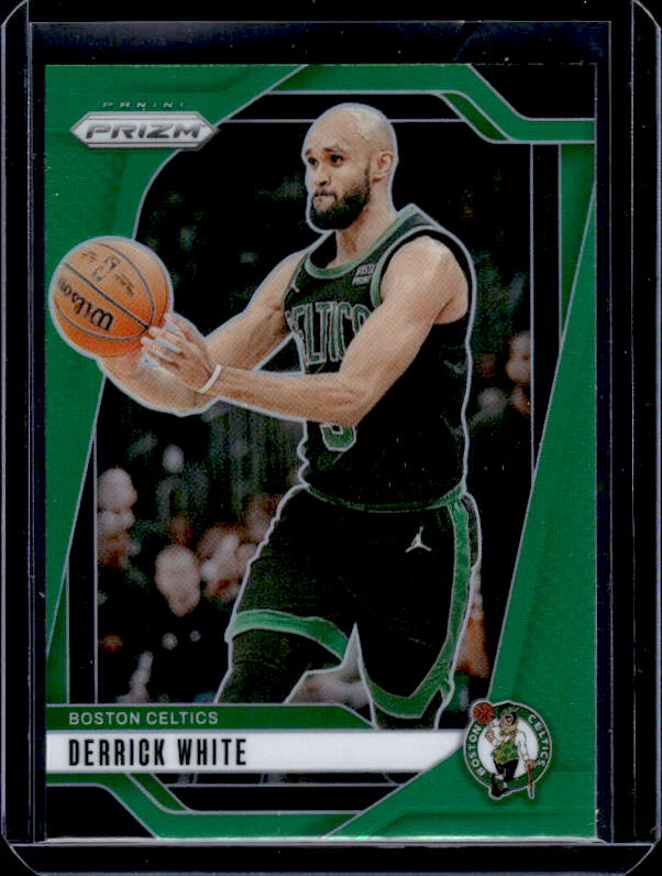2024-25 Panini Prizm #66 Derrick White Prizms Green
