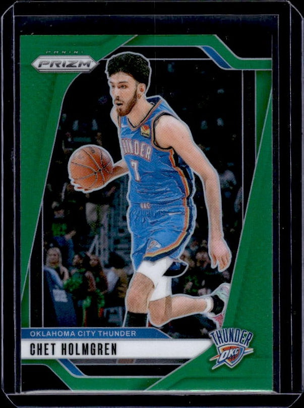 2024-25 Panini Prizm #17 Chet Holmgren Prizms Green