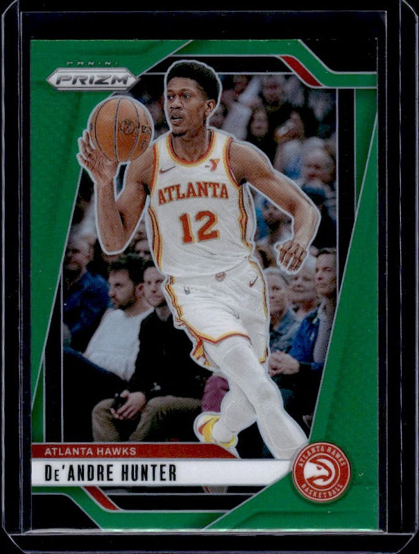 2024-25 Panini Prizm #47 De'Andre Hunter Prizms Green