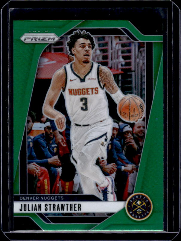 2024-25 Panini Prizm #92 Julian Strawther Prizms Green