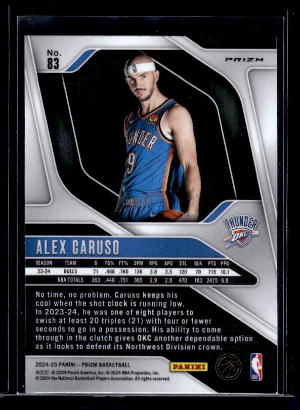 2024-25 Panini Prizm #83 Alex Caruso Prizms Green