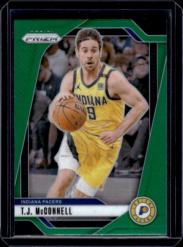 2024-25 Panini Prizm #191 T.J. McConnell Prizms Green