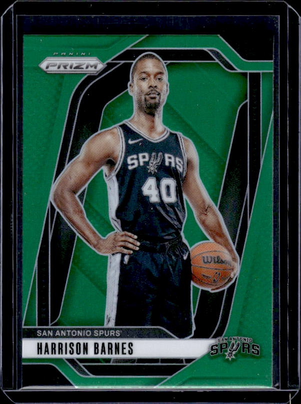 2024-25 Panini Prizm #55 Harrison Barnes Prizms Green
