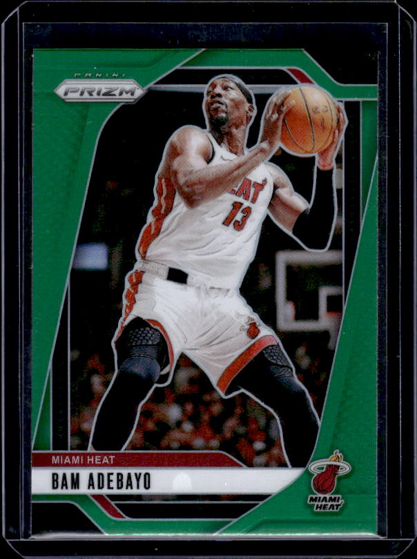 2024-25 Panini Prizm #97 Bam Adebayo Prizms Green