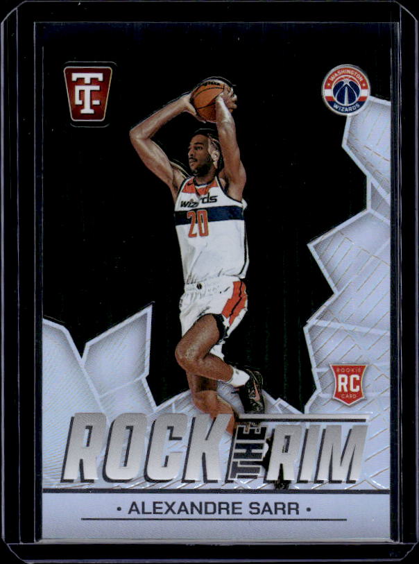 2024-25 Panini Totally Certified #15 Alexandre Sarr Rock the Rim