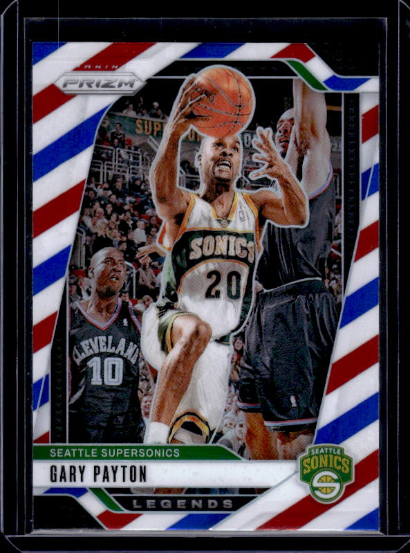 2024-25 Panini Prizm #286 Gary Payton Prizms Red White and Blue