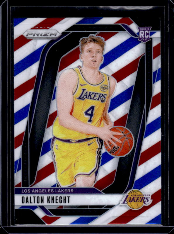 2024-25 Panini Prizm #238 Dalton Knecht Prizms Red White and Blue