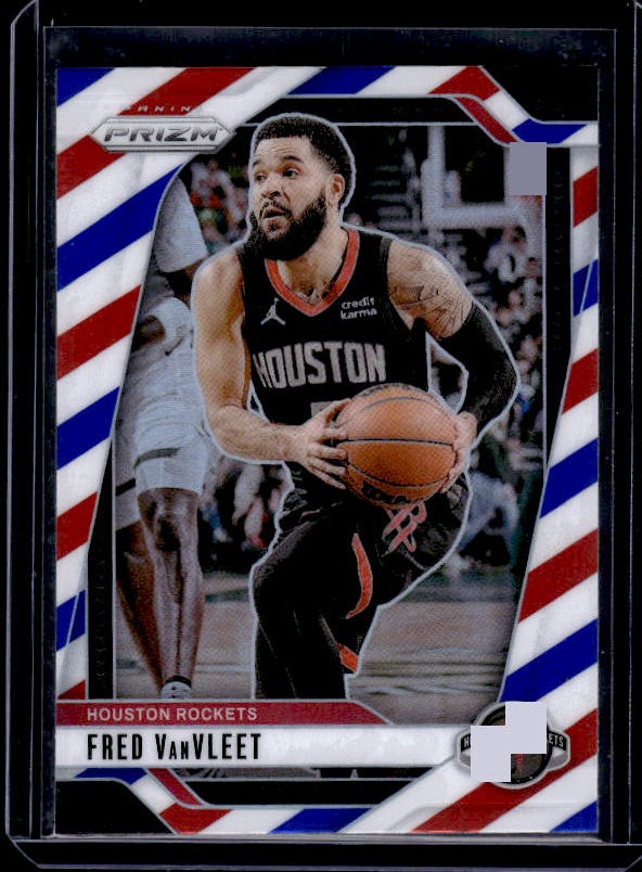 2024-25 Panini Prizm #170 Fred VanVleet Prizms Red White and Blue