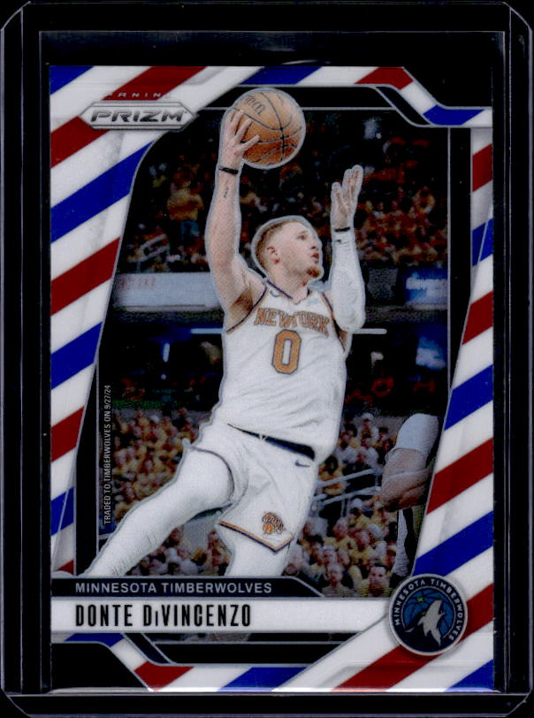 2024-25 Panini Prizm #51 Donte DiVincenzo Prizms Red White and Blue