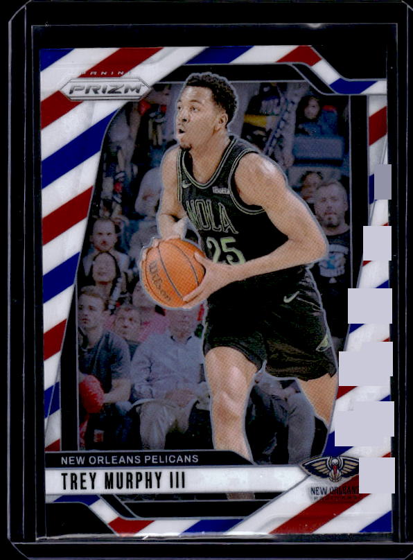 2024-25 Panini Prizm #173 Trey Murphy III Prizms Red White and Blue
