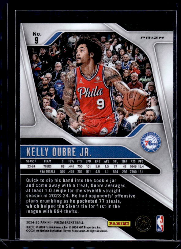 2024-25 Panini Prizm #9 Kelly Oubre Jr. Prizms Red White and Blue