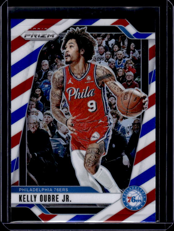 2024-25 Panini Prizm #9 Kelly Oubre Jr. Prizms Red White and Blue