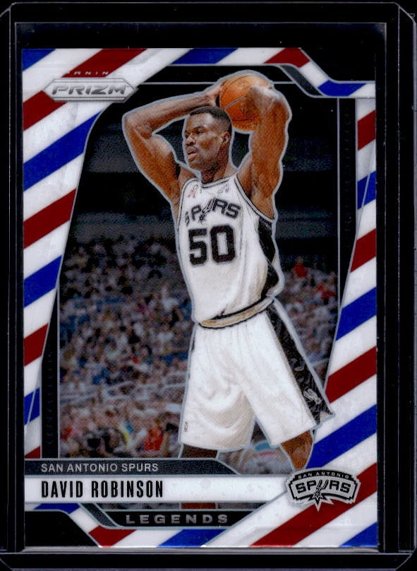 2024-25 Panini Prizm #288 David Robinson Prizms Red White and Blue