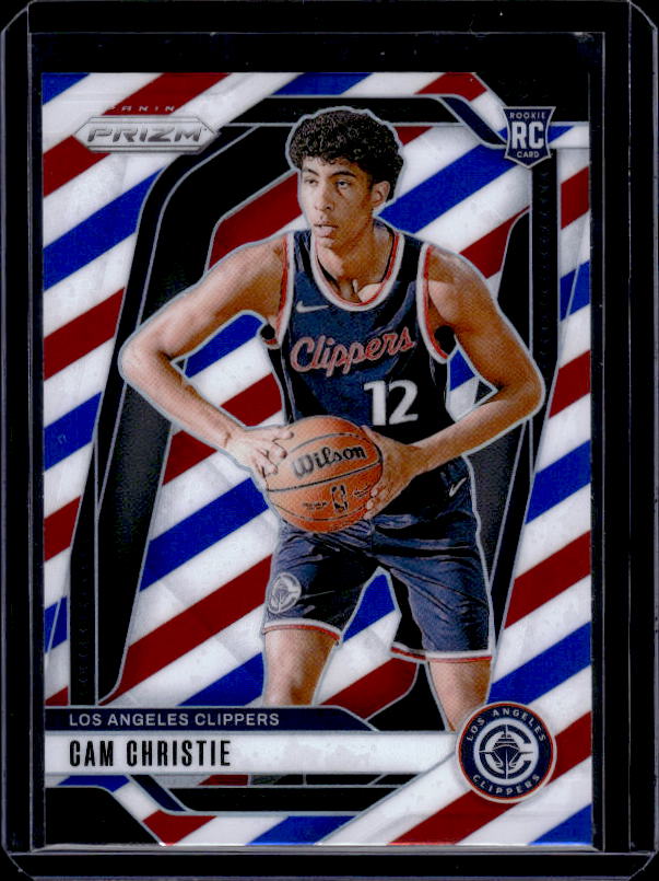 2024-25 Panini Prizm #242 Cam Christie Prizms Red White and Blue
