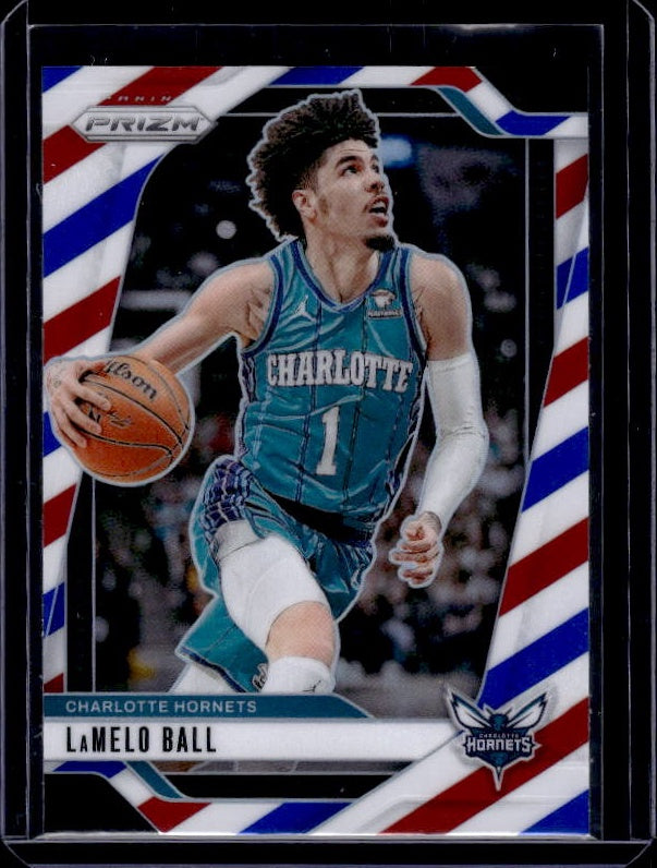 2024-25 Panini Prizm #30 LaMelo Ball Prizms Red White and Blue