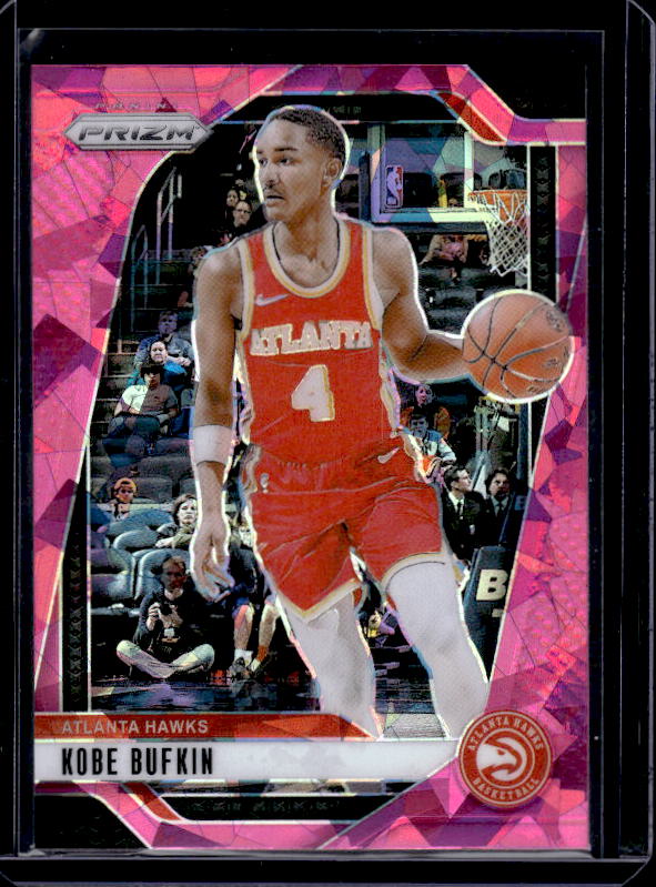 2024-25 Panini Prizm #166 Kobe Bufkin Prizms Pink Ice
