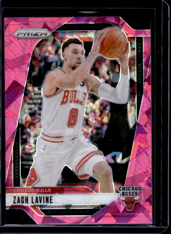 2024-25 Panini Prizm #192 Zach LaVine Prizms Pink Ice