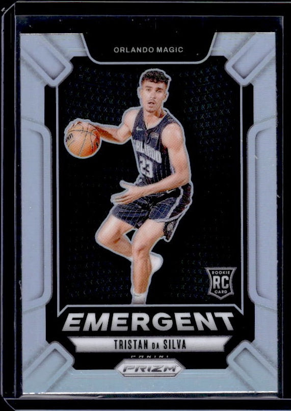 2024-25 Panini Prizm #23 Tristan da Silva Emergent Prizms Silver
