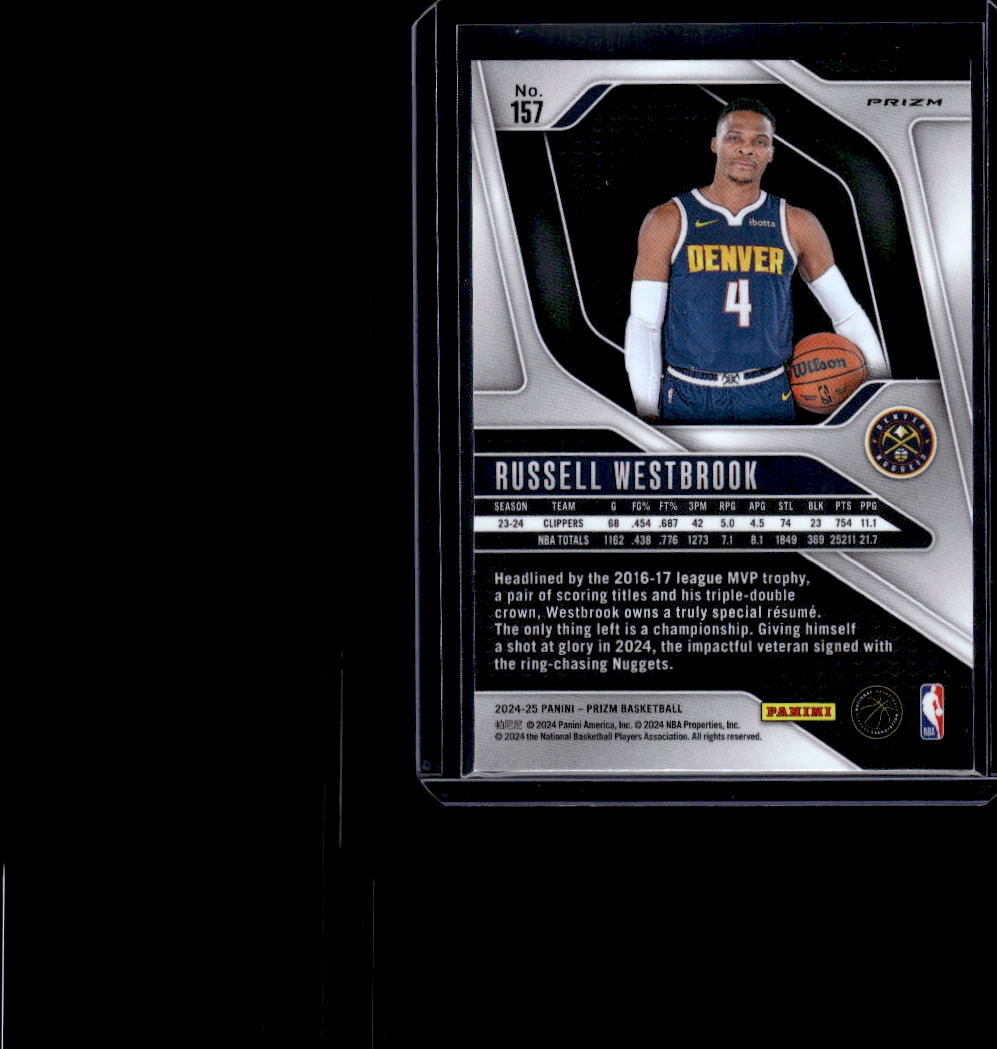 2024-25 Panini Prizm #157 Russell Westbrook