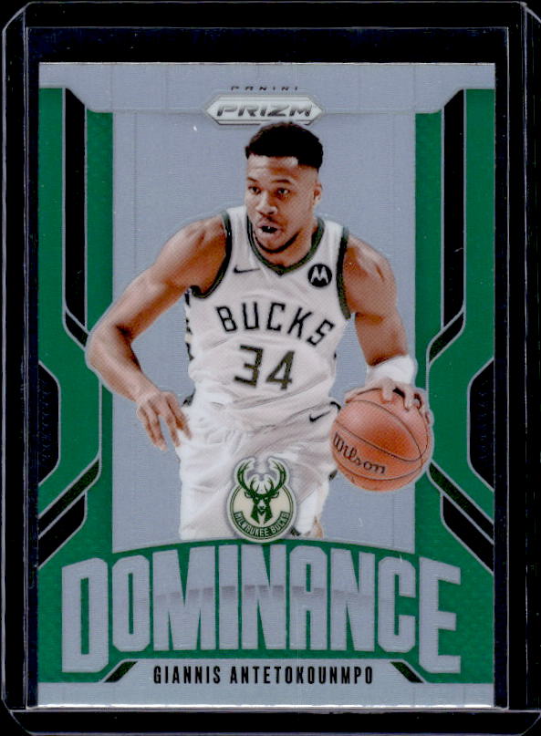 2024-25 Panini Prizm #4 Giannis Antetokounmpo Dominance Prizms Silver