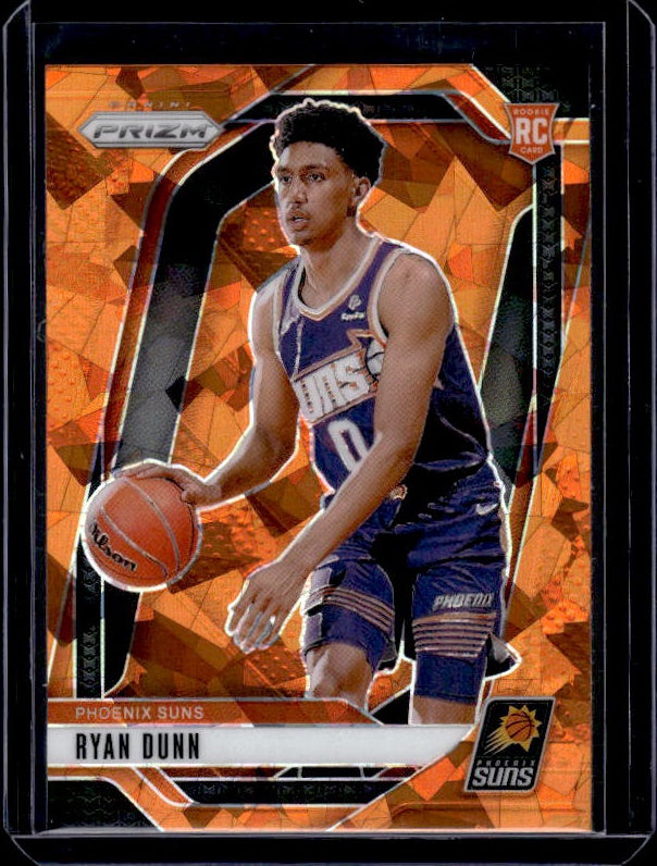 2024-25 Panini Prizm #258 Ryan Dunn Prizms Orange Ice