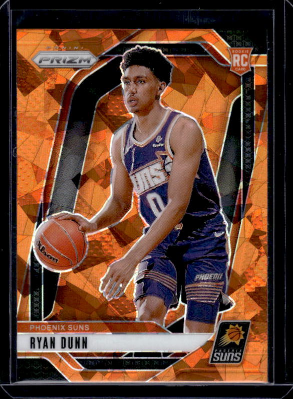 2024-25 Panini Prizm #258 Ryan Dunn Prizms Orange Ice