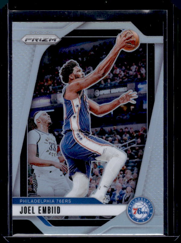 2024-25 Panini Prizm #28 Joel Embiid Prizms Silver