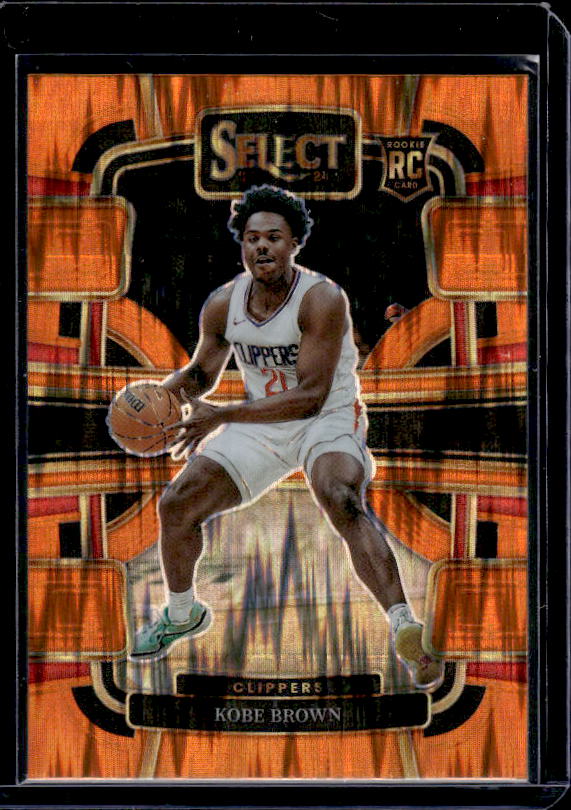 2023-24 Panini Select #79 Kobe Brown Orange Flash Prizms