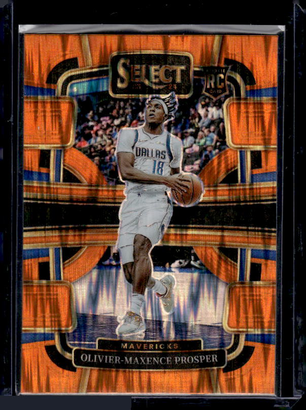 2023-24 Panini Select #85 Olivier-Maxence Prosper Orange Flash Prizms