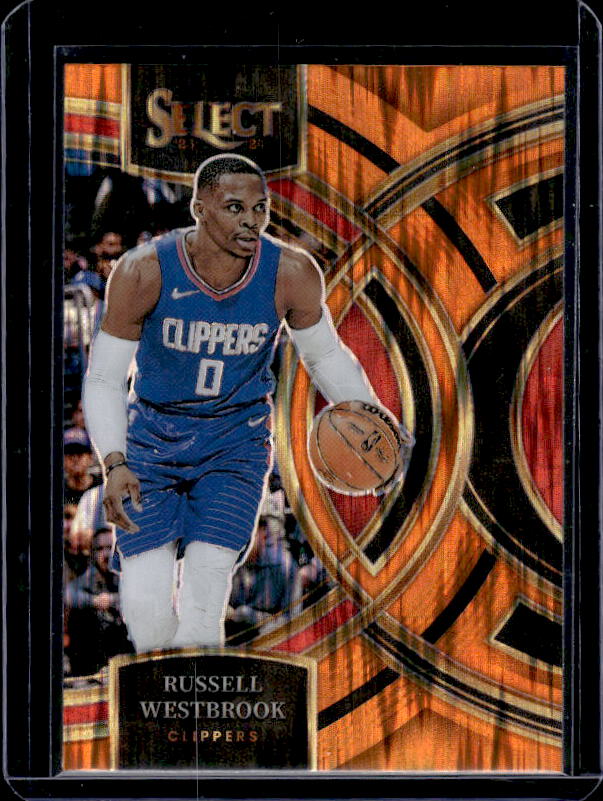 2023-24 Panini Select #146 Russell Westbrook Orange Flash Prizms