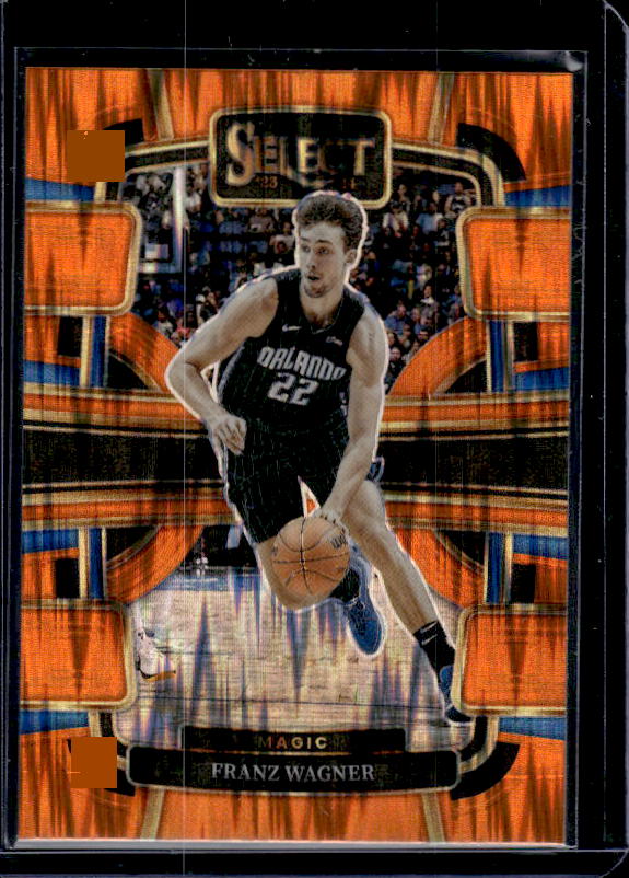 2023-24 Panini Select #17 Franz Wagner Orange Flash Prizms