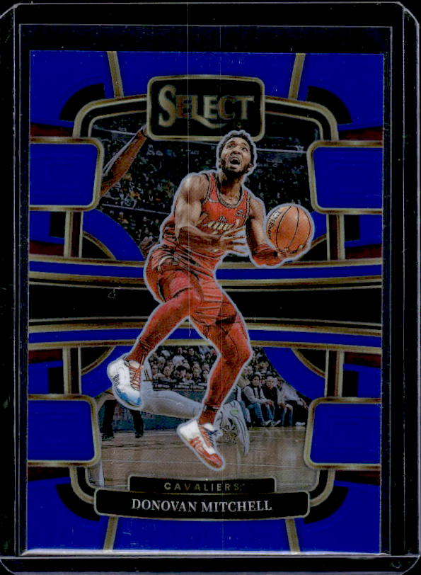 2023-24 Panini Select #38 Donovan Mitchell Blue Prizms