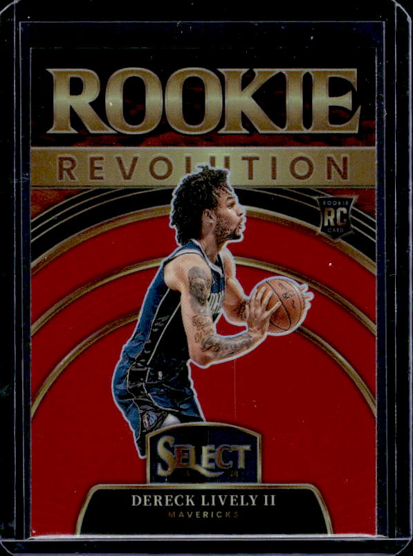 2023-24 Panini Select #7 Dereck Lively II Rookie Revolution Red Prizms