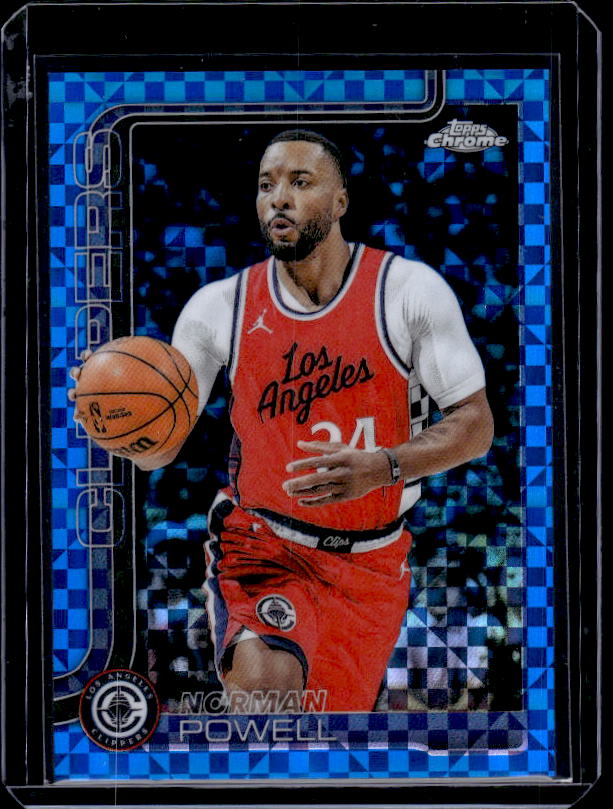 2025-26 Topps Chrome #22 Norman Powell Blue X-Fractor