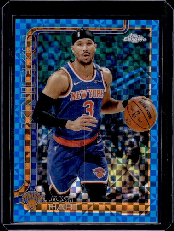 2025-26 Topps Chrome #160 Josh Hart Blue X-Fractor