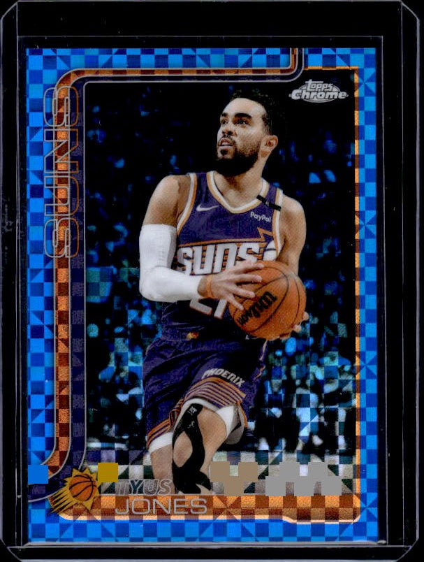 2025-26 Topps Chrome #146 Tyus Jones Blue X-Fractor