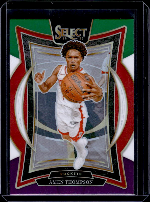 2024-25 Panini Select #59 Amen Thompson Tri-Color Prizm
