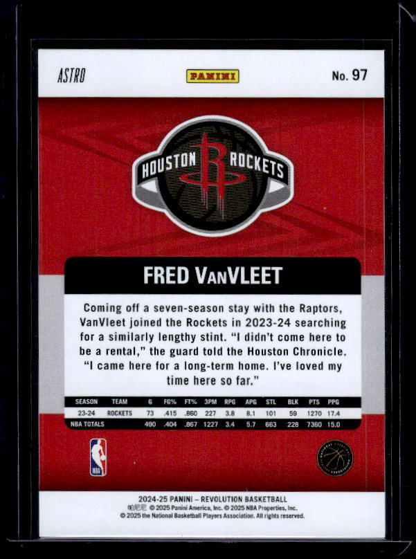2024-25 Panini Revolution #97 Fred VanVleet Astro