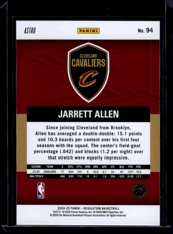 2024-25 Panini Revolution #94 Jarrett Allen Astro