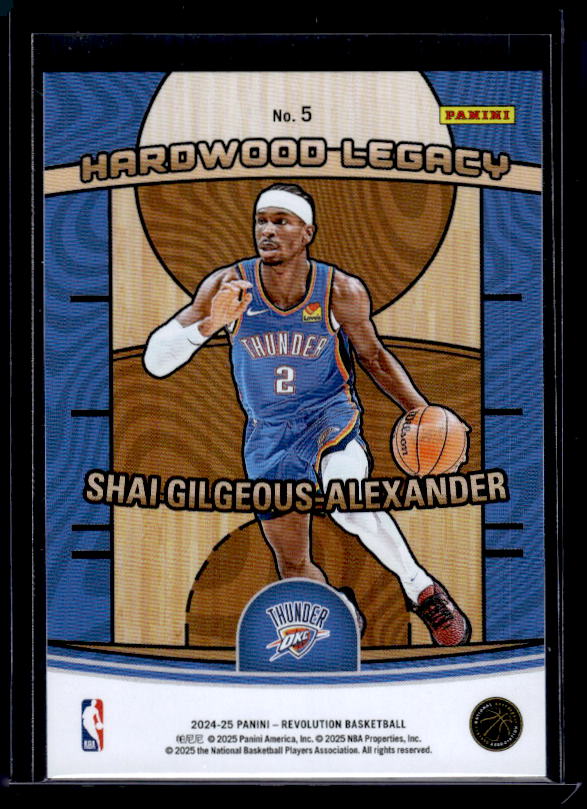 2024-25 Panini Revolution #5 Shai Gilgeous-Alexander Hardwood Legacy