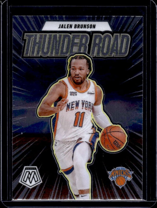2024-25 Panini Mosaic #11 Jalen Brunson Thunder Road