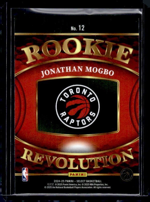 2024-25 Panini Select #12 Jonathan Mogbo Rookie Revolution