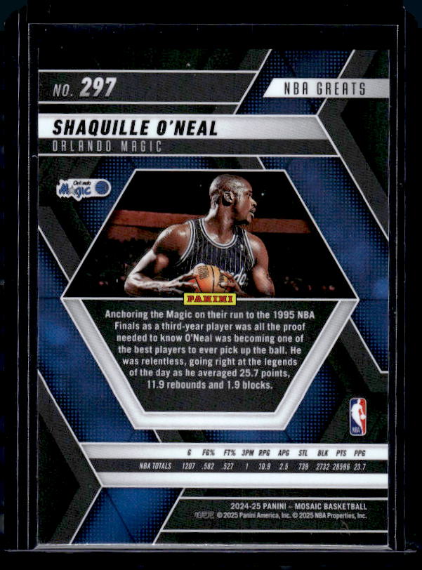 2024-25 Panini Mosaic #297 Shaquille O'Neal