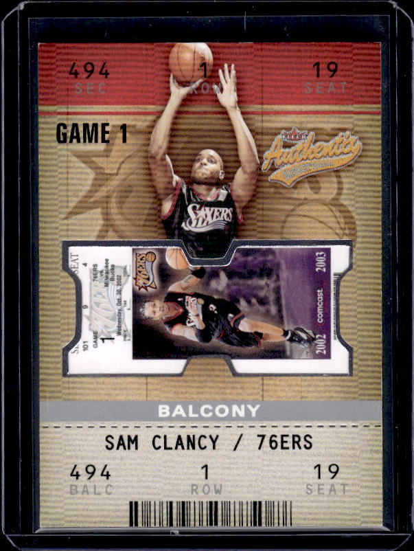 2002-03 Fleer Authentix #129 Sam Clancy Club Box #/100