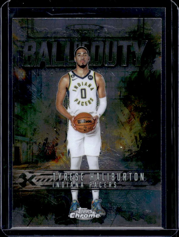 2025-26 Topps Chrome #BD-12 Tyrese Haliburton Ball of Duty