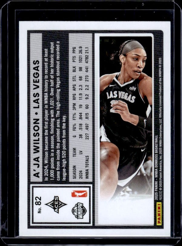 2025 Donruss WNBA #82 A'ja Wilson