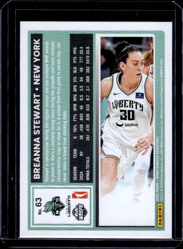 2025 Donruss WNBA #63 Breanna Stewart