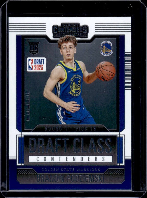 2023-24 Panini Contenders #19 Brandin Podziemski 2023 Draft Class Contenders